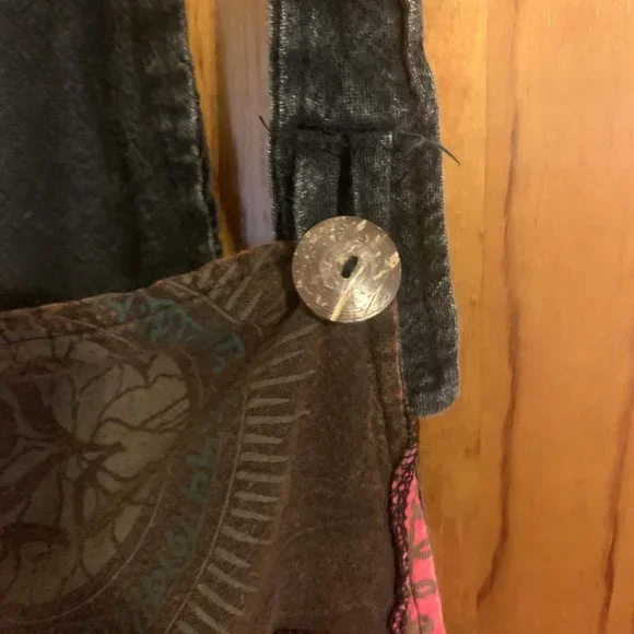 Handmade Dungarees Patchwork Overalls/Jumpsuit BOHO, Hippy, Baggy - Picture 5 of 14